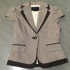 BCBGMAXAZRIA short sleeved striped blazer XS